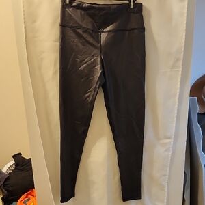 Kyodan Black Pleather Leggings